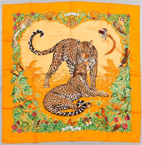 hermes pocket square 16x16 jungle love scarf|Hermes Scarf Jungle Love .